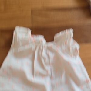 White and Pink Sleeveless Top